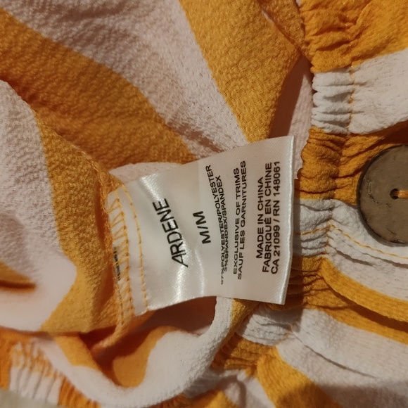 Yellow and white striped blouse - Picture 8 of 10